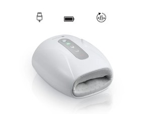 lot 928 image: Dartwood Hand Massager with Heat and Compression - Wireless Electric Massager for Hands, Wrists, and Fingers (White)