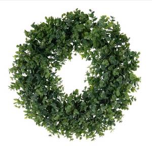 lot 736 image: NEW Vickerman Artificial Unlit Wreath (716663) 18 - Green Spiral Eucalyptus