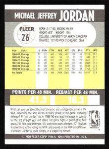 lot 12 image: 1990 Fleer Michael Jordan #26