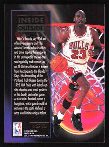 lot 15 image: 1992 Ultra Inside Outside Michael Jordan #4