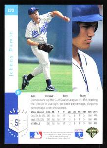 lot 67 image: 1993 Upper Deck SP Johnny Damon Rookie Card #273