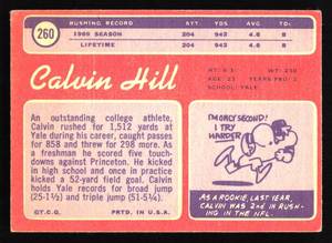 lot 79 image: 1970 Topps Calvin Hill Rookie Card #260