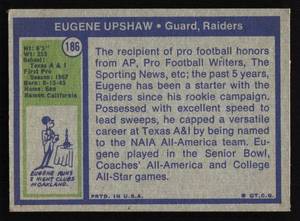 lot 81 image: 1972 Topps Eugene Upshaw #186