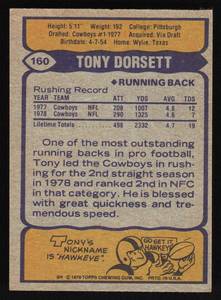 lot 101 image: 1979 Topps Tony Dorsett #160