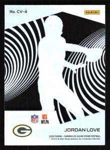 lot 120 image: 2020 Clear Vision Jordan Love Rookie Card #CV-4