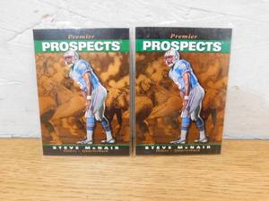 lot 136 image: (2) 1995 Upper Deck SP Steve McNair Rookie Cards
