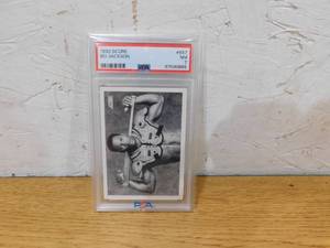 lot 156 image: PSA 7 1990 Score Bo Jackson Black & White Card #697