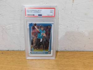 lot 163 image: PSA 9 2021 Optic Trevor Lawrence Rookie Card #201