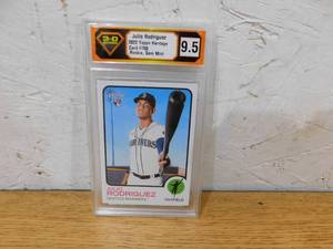 lot 168 image: 3-D Grading 9.5 2022 Topps Heritage Julio Rodriguez Rookie Card #700