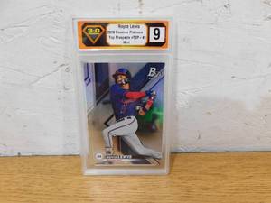lot 171 image: 3-D Grading 9 2019 Bowman Platinum Royce Lewis Rookie Card #81