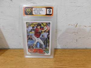 lot 175 image: 3-D Grading 9 2023 Topps Holiday Corbin Carroll Rookie Card #H113