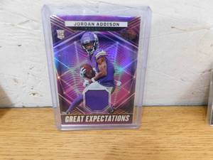 lot 236 image: 2023 Illusions Jersey Card Jordan Addison Rookie Card