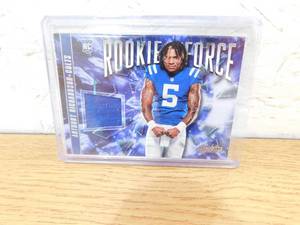 lot 239 image: 2023 Absolute Rookie Force Jersey Card Anthony Richardson Rookie #3