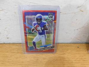 lot 241 image: 2023 Optic Red Wave Prizm Jordan Addison Rookie Card #368