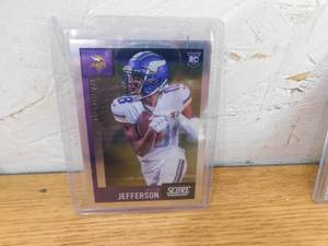 lot 248 image: 2020 Score Chrome Justin Jefferson Rookie Card #449