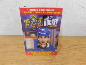 lot 253 image: 2020 Upper Deck Series 2 Hockey Blaster Box - Kirill Kaprizov Rookie