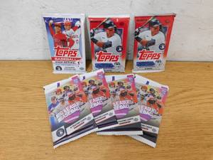 lot 257 image: (7) 2022-2024 Topps Baseball Card Packs