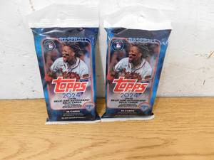 lot 260 image: (2) 2024 Topps Series 1 Baseball Fat Packs