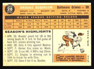 lot 4 image: 1960 Topps Brooks Robinson #28 - MINT
