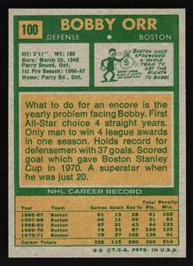 lot 10 image: 1971 Topps Bobby Orr #100 - Near Mint 