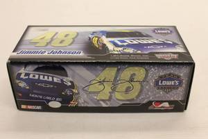 lot 22 image: Jimmie Johnson #48 Lowes 2007 Monte Carlo SS Limited Edition Action Collectible Die-cast Replica with Box