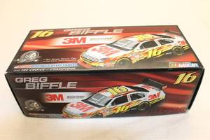 lot 41 image: Greg Biffle #16 M&M 2008 Fusion Action Series Limited Edition Die-cast Stock Car Replica with Box