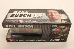 lot 57 image: Kyle Busch #18 M&Ms 2019 Camry Action Die-Cast Stock Car Replica