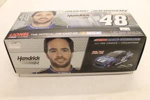 lot 74 image: Jimmie Johnson #48 Lowes 2013 SS Action Limited Edition Die-Cast Stock Car Replica with Box