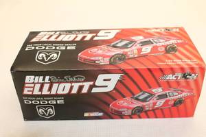lot 75 image: Bill Elliott 9 Action Limited Edition Die-Cast Stock Car Replica with Box