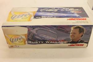 lot 84 image: Rusty Wallace #2 Miller Lite 2004 Intrepid Action Limited Edition Die-Cast Stock Car Replica with Box