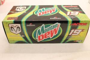 lot 89 image: Jeremy Mayfield #19 Dodge  Mountain Dew 2003 Intrepid Action Limited Edition Die-Cast Stock Car Replica with Box
