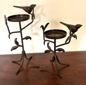 lot 35 image: Three Decorative Candle Holders