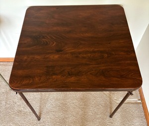 lot 37 image: Vintage Folding Card Table