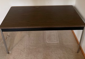 lot 130 image: Large Vintage Table by Fort Smith Table and Furniture Company