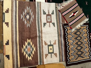 lot 350 image: Handmade Wool Jut Rug Measuring 36 x 80