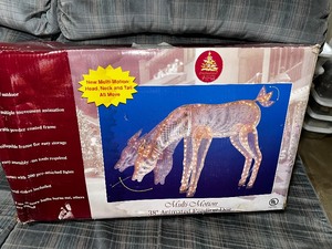 lot 358 image: NIB Animated Multi-Motion 38 Feeding Doe