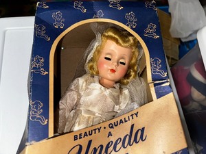 lot 315 image: Antique Uneeda Porcelian Doll in Original Box
