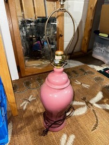 lot 330 image: Pink Table Lamp Base