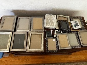 lot 136 image: Large Lot of Silver Frames