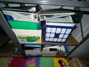 lot 256 image: Large Lot of Three Ring Binders