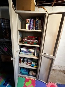 lot 259 image: Cabinet Full of Games - Games and Cabinet Included