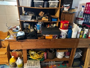 lot 262 image: All Contents Shown on Work Bench