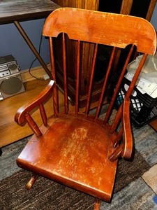 lot 48 image: Vintage Child Rocking Chair