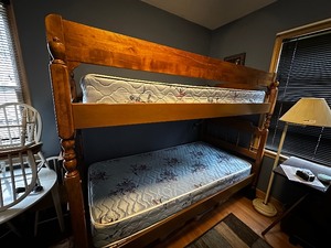 lot 93 image: Vintage Bunkbed Set That Separates Into Two Twin Beds
