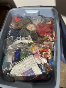 lot 236 image: Bin 1 of Collectible McDonalds Disney Happy Meals Toys