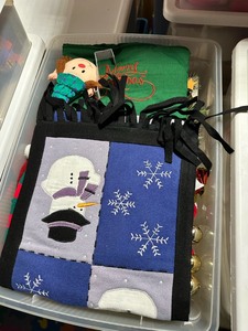 lot 240 image: Bin 1 of Christmas Decorations
