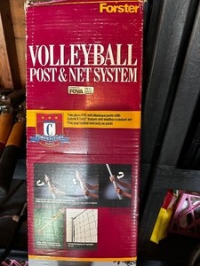 lot 457 image: Volleyball Post And Net System With Volleyball