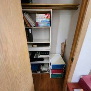 lot 124 image: Closet Of Assorted Office Supplies.