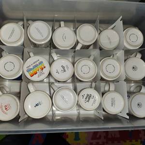 lot 341 image: Bin Of Assorted Coffee Mugs.