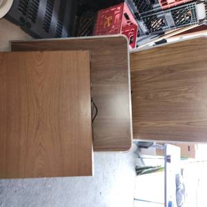 lot 437 image: 3 Vintage Folding Tables.